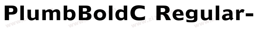 PlumbBoldC Regular字体转换